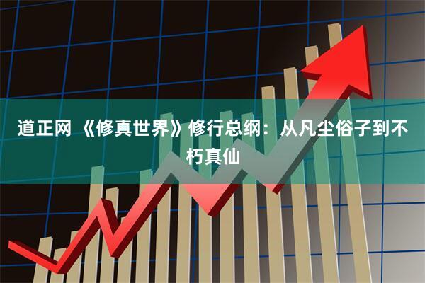 道正网 《修真世界》修行总纲：从凡尘俗子到不朽真仙