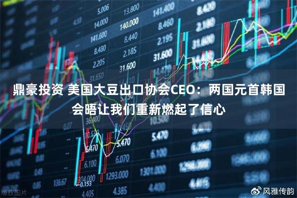 鼎豪投资 美国大豆出口协会CEO：两国元首韩国会晤让我们重新燃起了信心