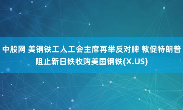 中股网 美钢铁工人工会主席再举反对牌 敦促特朗普阻止新日铁收购美国钢铁(X.US)