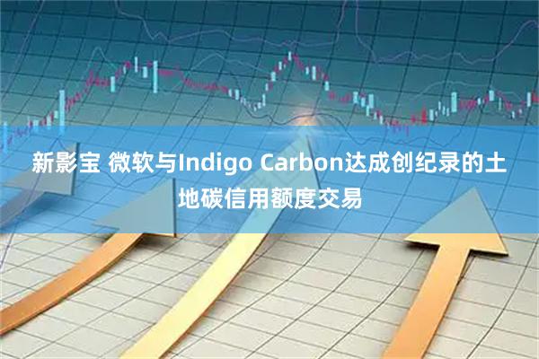 新影宝 微软与Indigo Carbon达成创纪录的土地碳信用额度交易